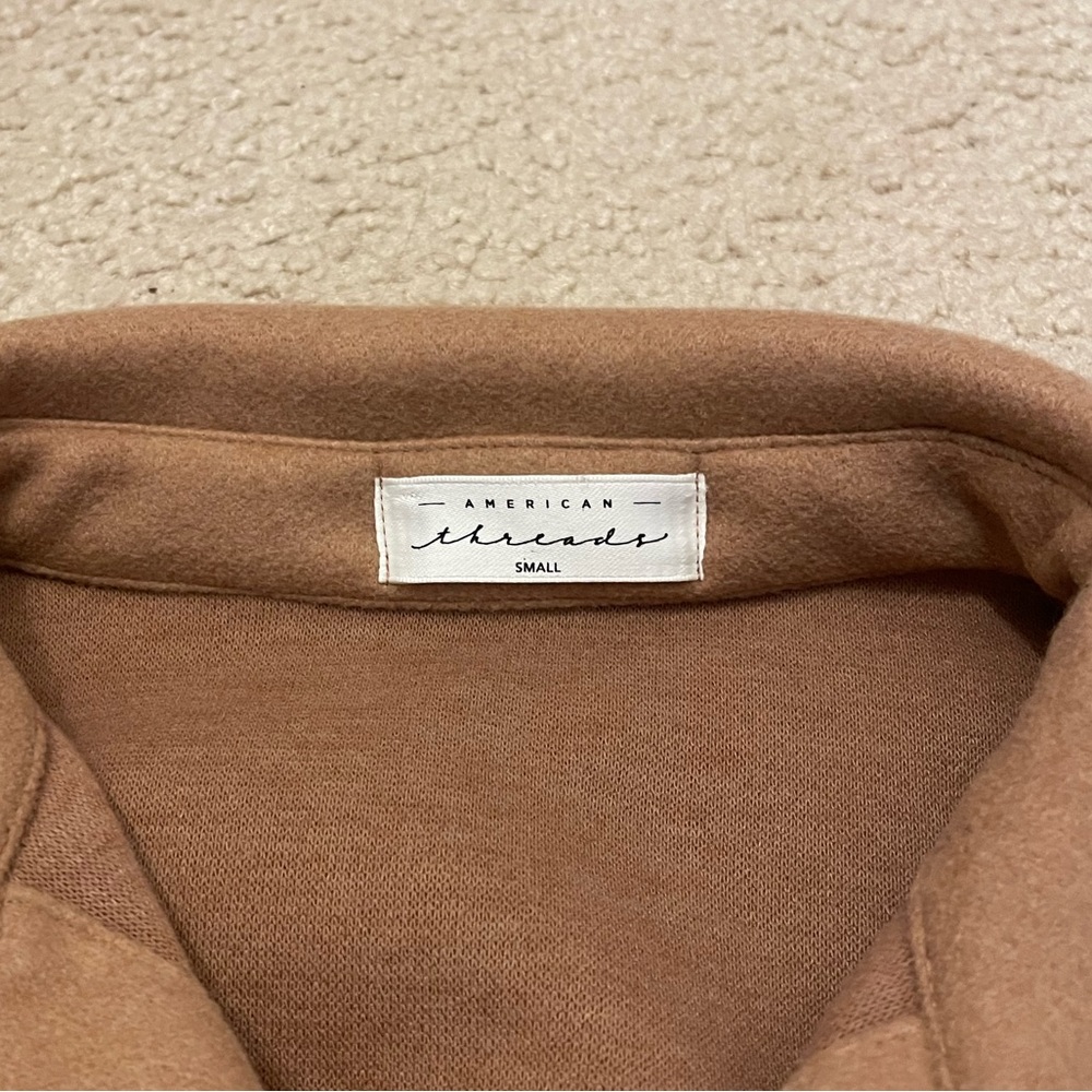 American Threads Scout Button Up Shacket | Brown … - image 8